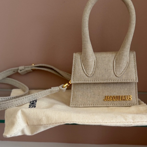 Jacquemus Le Chiquito Mini Linen Top handle bag with strap 🤍 - Picture 3 of 8